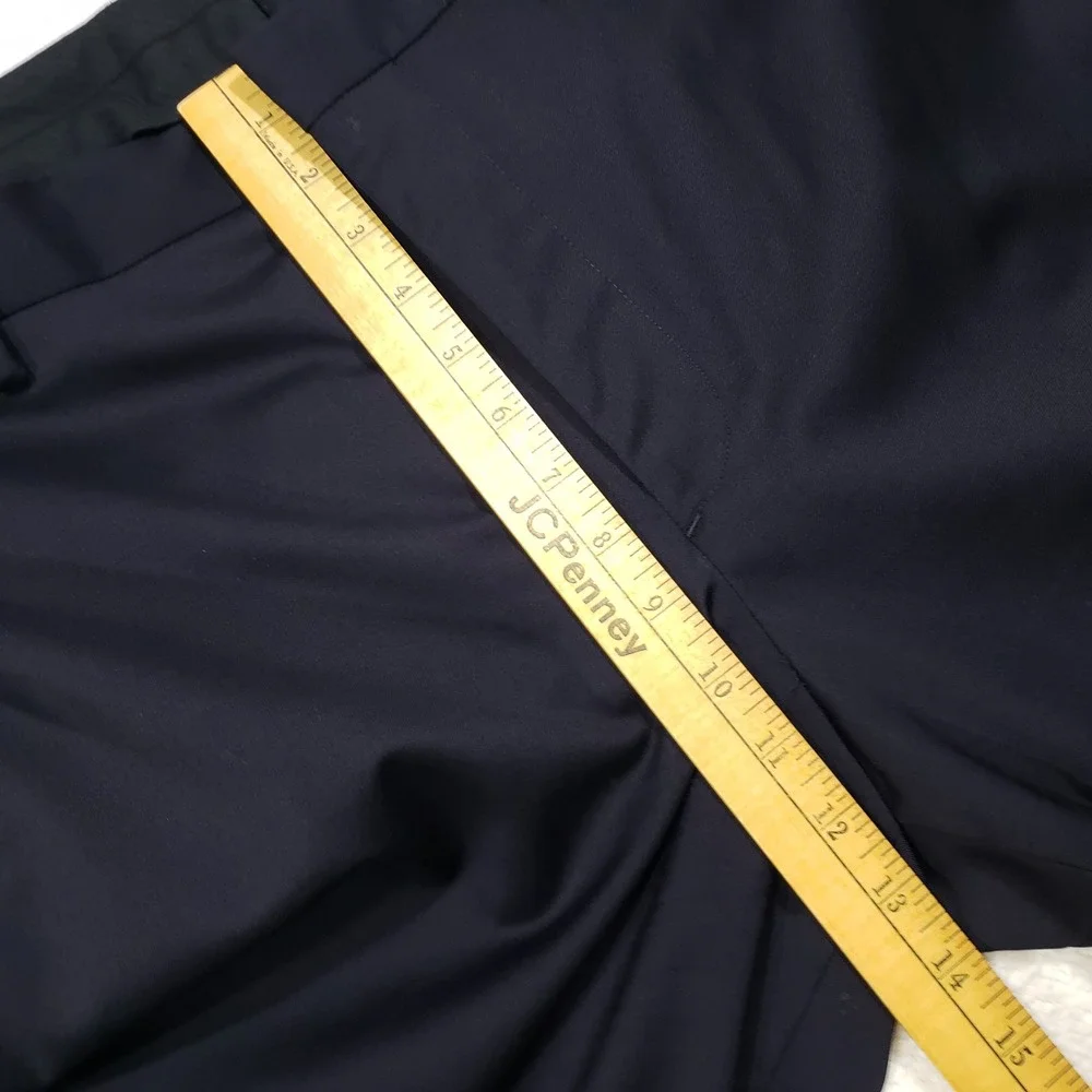 Bonobos2-Piece Suit Men 46R 40 Waist Navy Blue Wool Stretch 2-Button Flat Front
